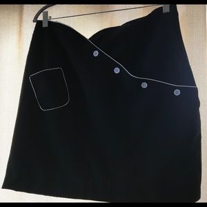 Bettie Page  3XL Black Skirt White Trim